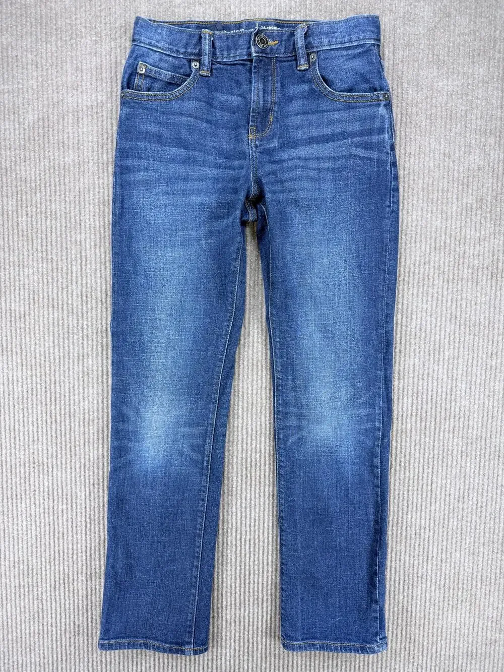 GapKids 1969 Original Straight Leg Jeans Dark Wash Size 14 Regular Adjustable